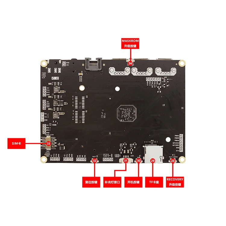 Placa de desenvolvimento RV1109 Placa principal RV1109 rockchip IPC 24 Sfbf673d623bc4faa8c948181334487bfm