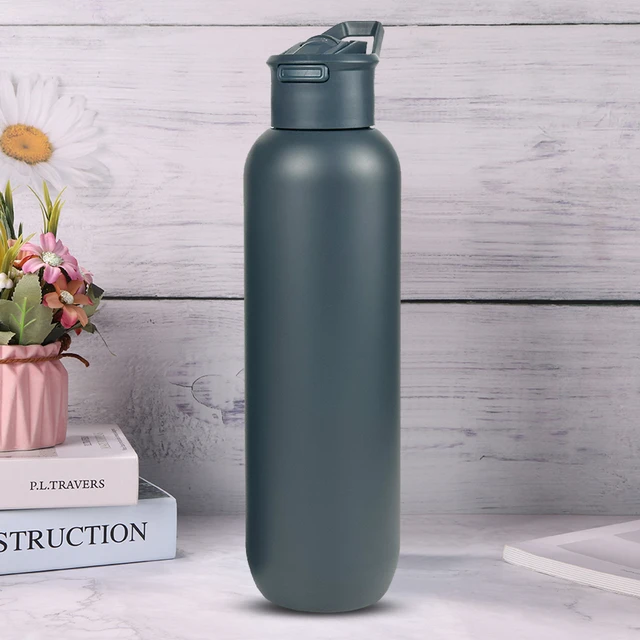 SILVER Stainless Steel Water Bottle for Men Women Kids