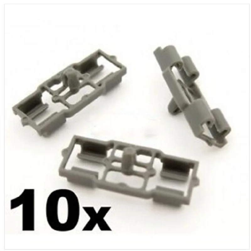 

10x For Grey Plastic Clips for BMW Door Bonnet Boot Trunk Weatherstrip Rubber Seal