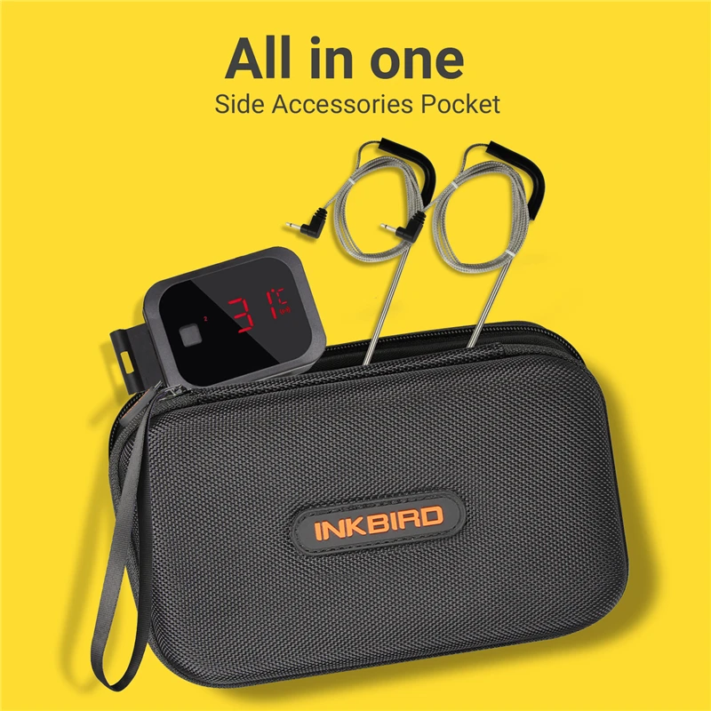 INKBIRD 무선 고기 음식 온도계 오븐 그릴에 대 한 요리 센서와 함께 바베 큐 스테이크 터키 흡연자 주방 스마트 온도계 도구