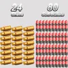 80 Soft Bullets & 24 Shells For Glock Toy Guns Desert Eagle Pistol Colt 1911 Foam Bullets Ammo 1