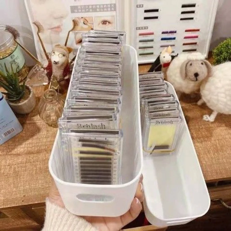 False Eyelash Storage Box For Eyelash Extension Tool Organizer Cosmetic Makeup Tools Desktop Storage Box Lash Accessories