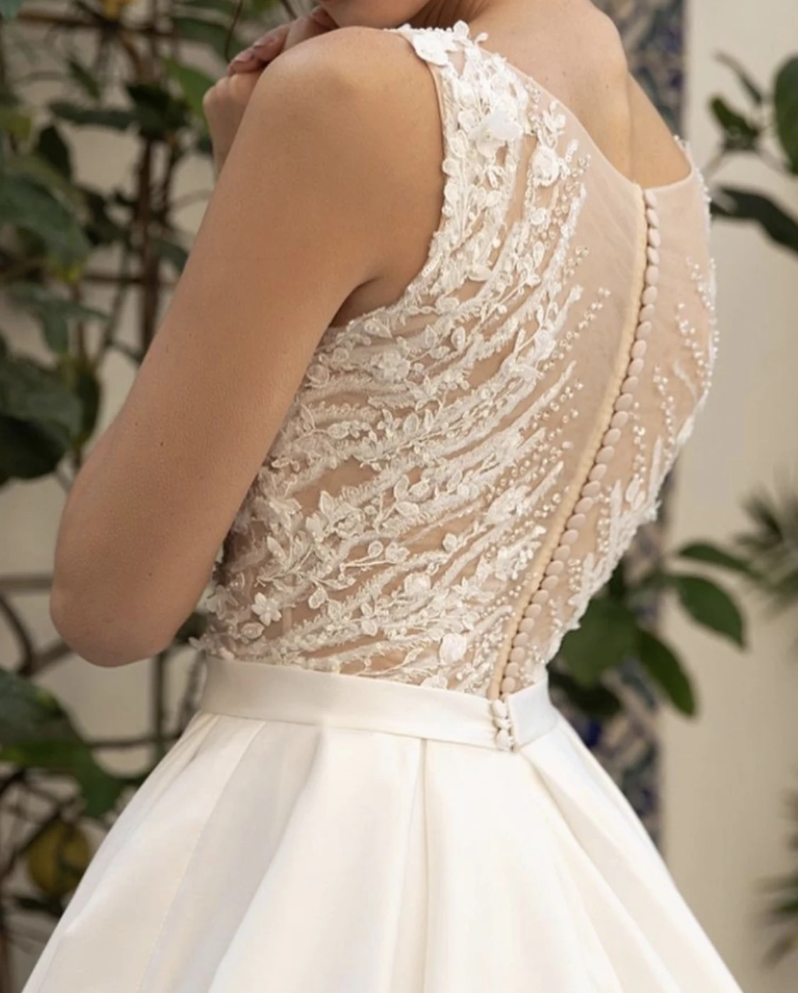 SoDigne Country Wedding Dresses A-line Wedding Gown V-Neck Bride Dress Appliques Satin Bridal Gown Vestido De Novia Customized 15 Sfbf6c25e0f394c69a87fc882a5e96b1eI
