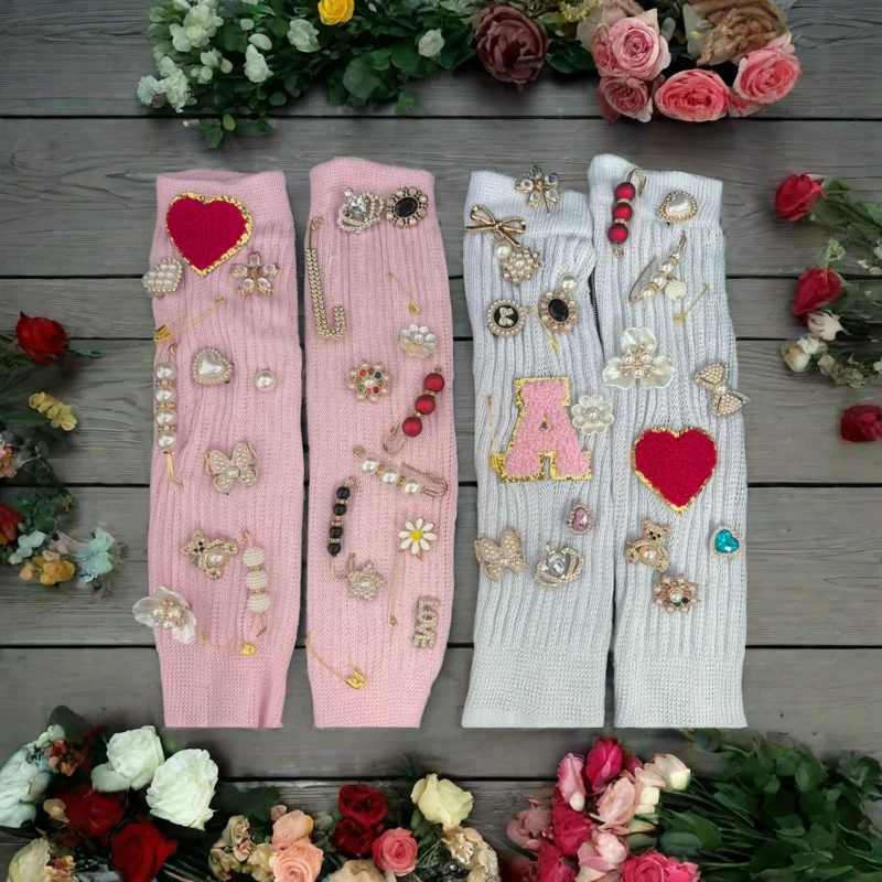 Set Da 45 Ciondoli E Spille Decorative Per Calzini - Con Perle, Strass E Spille Da Balia Dorate - Accessori Moda Per Scarpe E Abbigliamento