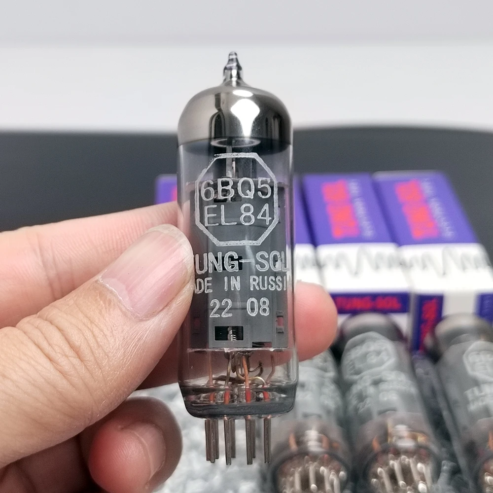 Tung-sol el84電子チューブは、el84 6bq5 7189 6n14n真空管クワッド用