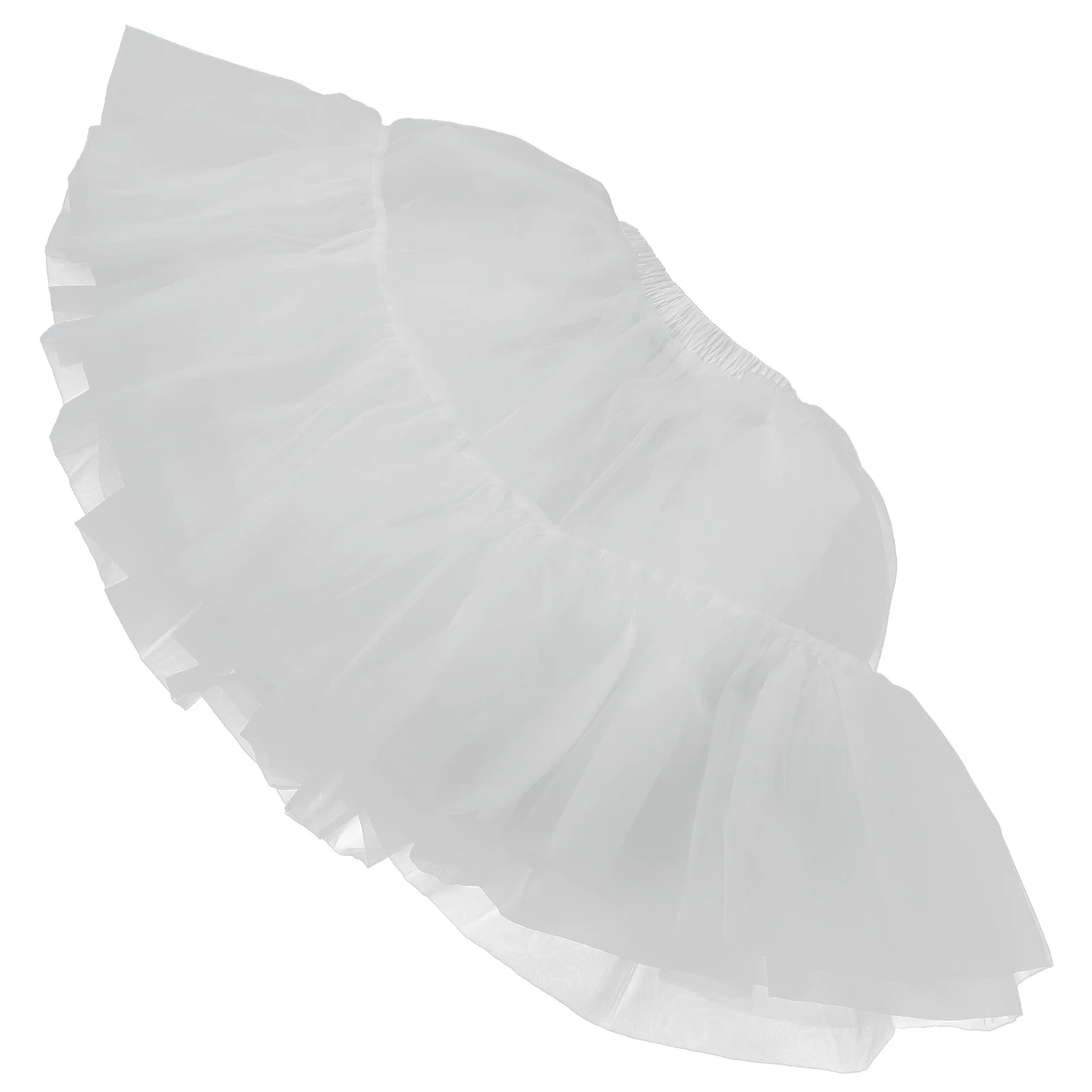 Платье Crinoline для девочки, Мягкая сетчатая кринолиновая вечерняя Женская белая юбка для невесты