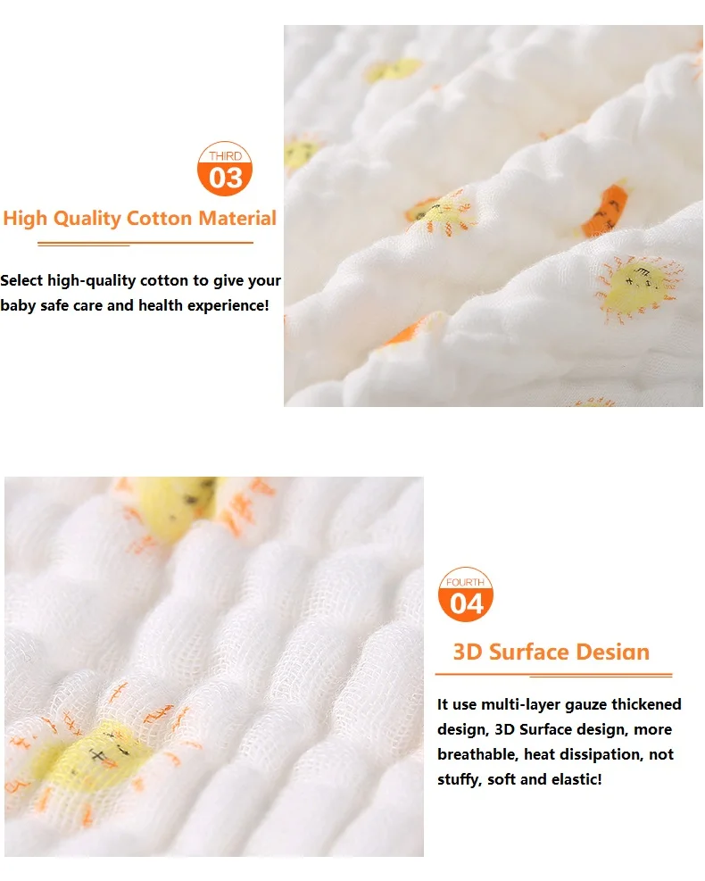 2PCS Baby Bath Towel Newborn Bathrobe Cotton Gauze 6 Layers Washcloth Blankets Child Robe Kids Facecloth Muslin bathroom towels