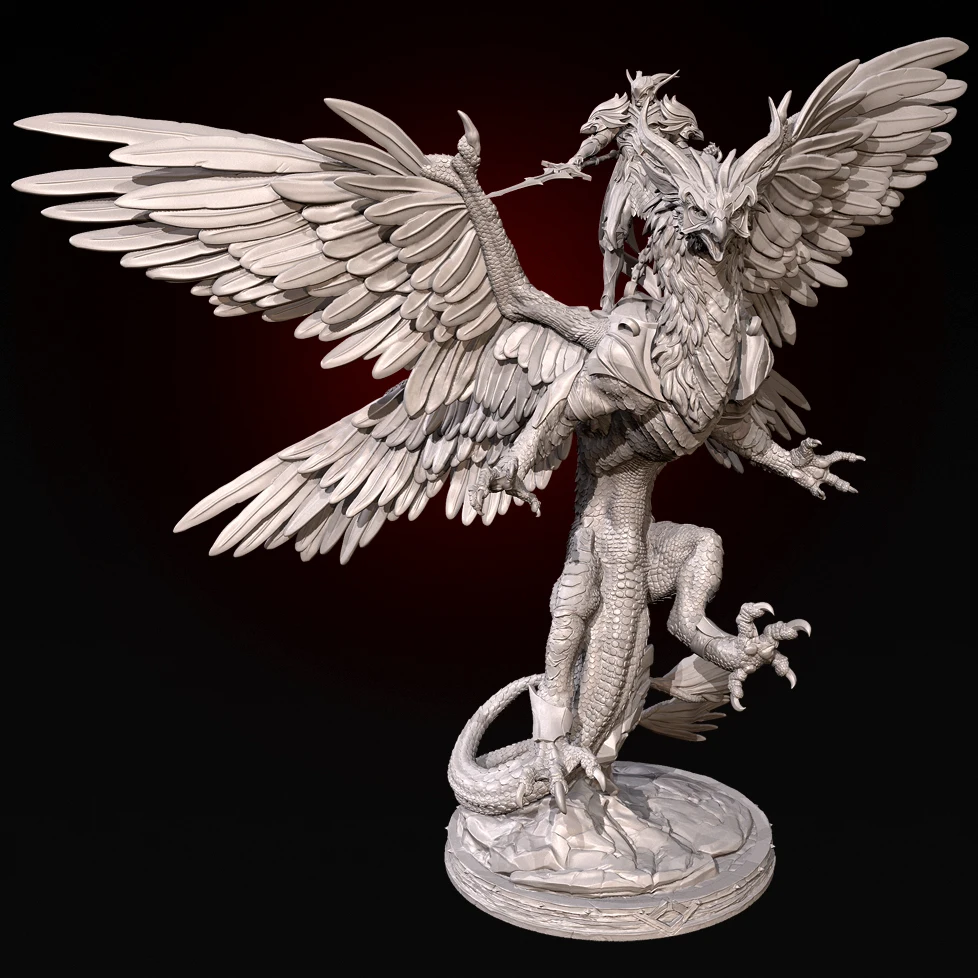 전체 높이 75mm 90mm 120mm 수지 군인 무색 및 자체 조립(3D 인쇄) TD-7279/3D