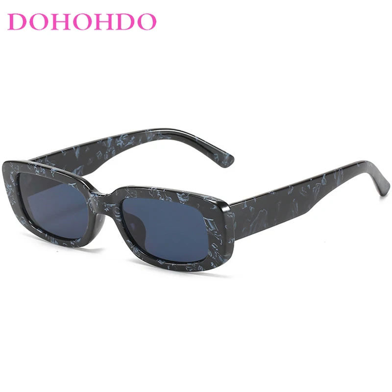 

Солнцезащитные очки DOHOHDO в стиле ретро для мужчин и женщин, Модные Винтажные Популярные прямоугольные солнечные очки с квадратной оправой, с защитой от ультрафиолета, 2024