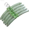 5pcs/Lot Fabric Coated Hanger Sponge Padded Hangers Hanging Clothes Hangers Hotel Shop Display Rack Hangers 18 Colors 38.5CM 2