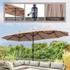 13Ft Large Patio Umbrella With Base Outdoor Double-Sided Market Extra Large Table Umbrella Outdoor Patio Easy Crank for Yard 4
