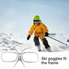 Ski Goggle Glasses Insert Adjustable Prescription Lenses Carrier Flexible Bendable Inner Frame For Glasses Wearers Outdoor 2