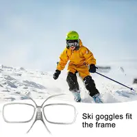 Ski Goggle Glasses Insert Adjustable Prescription Lenses Carrier Flexible Bendable Inner Frame For Glasses Wearers Outdoor 2