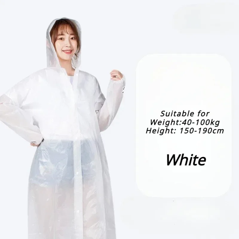 Raincoat Poncho Adult Non Disposable Thickened Outdoor Travel Climbing Waterproof Rain Gear Universal One Piece