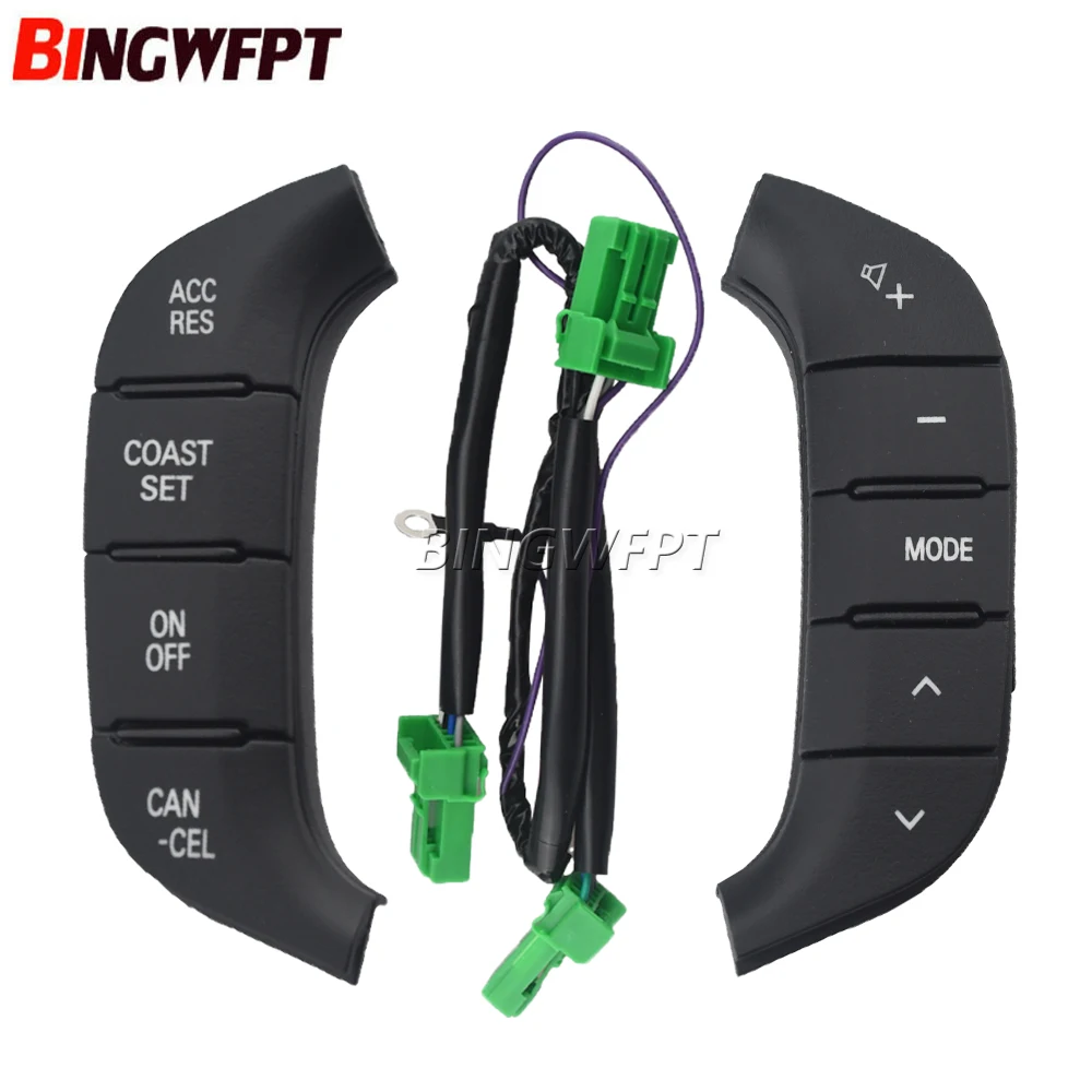 Black Steering Wheel Cruise Control Switch Button 8602A045 8701A383 8602A006 8701A066 For Mitsubishi Pajero 2007-2016