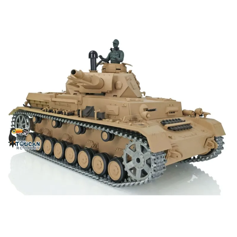 헝롱 1/16 7.0 팬저 IV F2 업데이트 버전 RC 탱크 3859 3858 메탈 트랙 BB탄 장갑 전투차량 장난감 TH17398