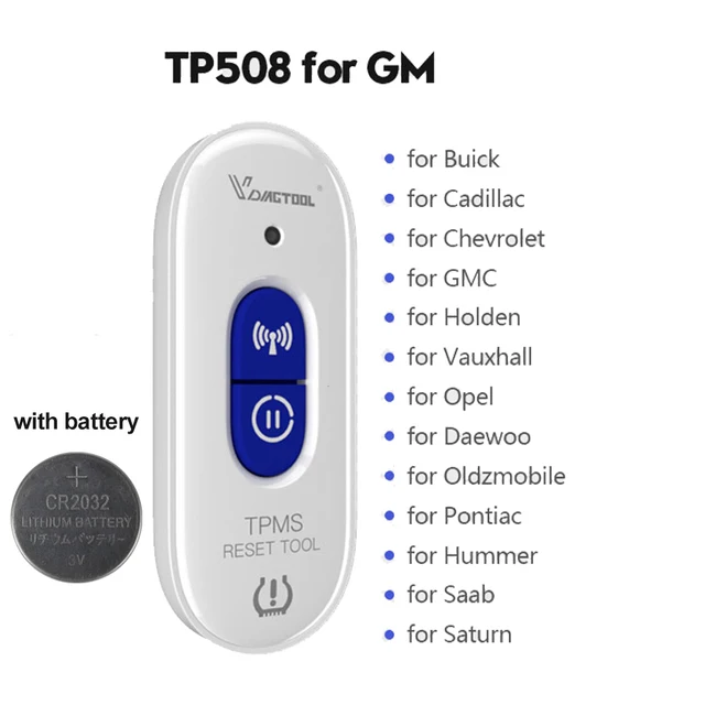Vdiagtool Tp508 For Gm/opel Tpms Relearn Tool Tire Pressure Monitor Sensor Tpms Reset Tool Tp509