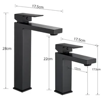 Bathroom Basin Faucet Deck Mount Basin Sink Tap Hot Cold Water Mixers Single Handle Washbasin Crane Stainless Steel 5