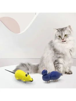 Cat Toy Electronic Remote Mouse Toys for Cats Toy Interactive Cat Teasing Emulation Rat Mice 360° Rotating Toy for Dog Pet 2