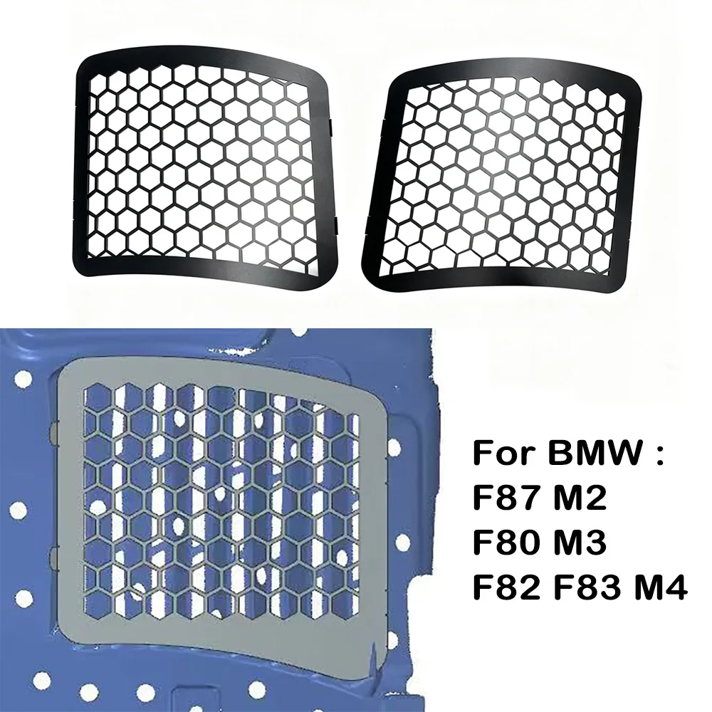 BMW F87 M2 F80 M3 F82 F83 M4용 레이싱 강화 클리어런스 프론트 펜더 라이너 알루미늄 플레이트