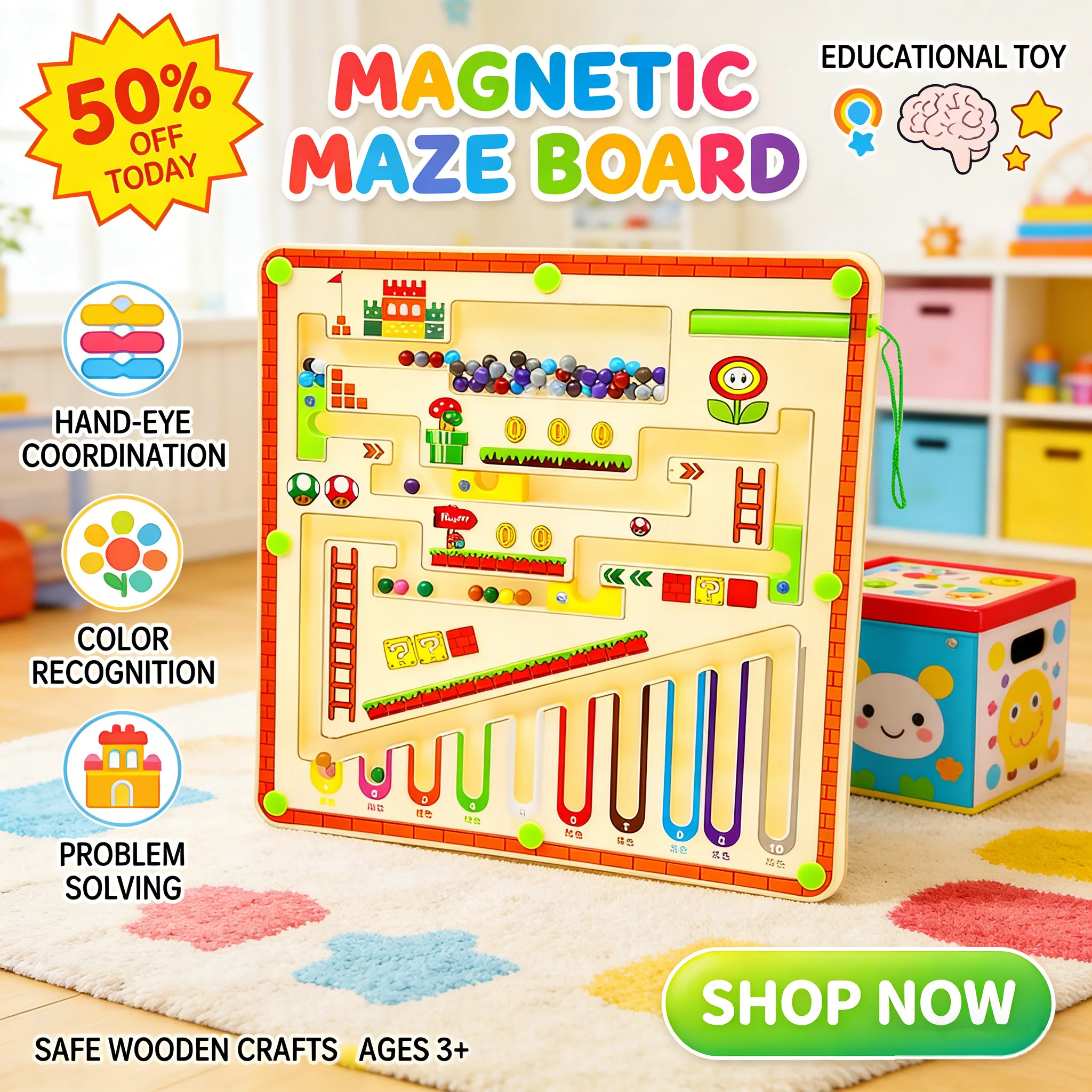 Magnetic Maze Puzzle Toy 1