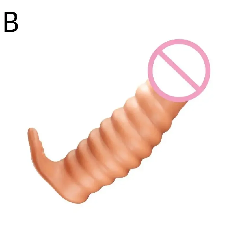 Stimulator Female Orgasm Masturbator Condom Adult Sex Toys For Finger Sleeves Clit Massager G Spot Vagina Women Lesbian Couples