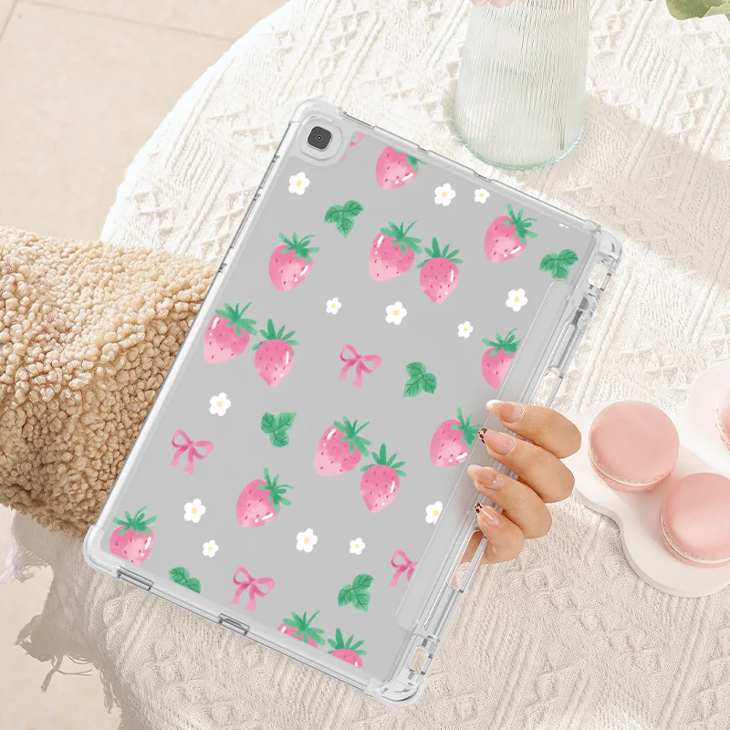Versatile Samsung Galaxy Soft Back Cover with Built-in Pen Slot