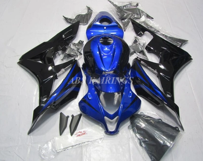 

Новый комплект обтекателей из АБС-пластика для мотоцикла, подходит для HONDA CBR600RR F5 2007 2008 07 08, комплект обтекателей черного и синего цвета
