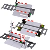 MOC City Train Building Block Train Track Corridor Elevating Rod Pedestrian Crossing Assembly Children's Toy Birthday Gift 2