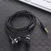 1Pc 35mm Universal Wired In-ear Stereo Earphone Nylon Weave Earphone Cable Headset For Smartphone Laptop 1