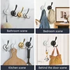 Stainless Steel Suction Cup Hooks 3 Claws Hooks Reusable Punch-free Strong Vacuum Rack Glass Door Mirror Tile Suction Cup Hooks 6