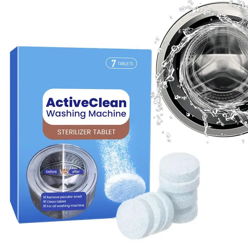 

Таблетки для уборки стиральной машины, Глубокая очистка, удаление запахов, дезактивация, стирка, шипучие таблетки, дезодоратор для передней нагрузки