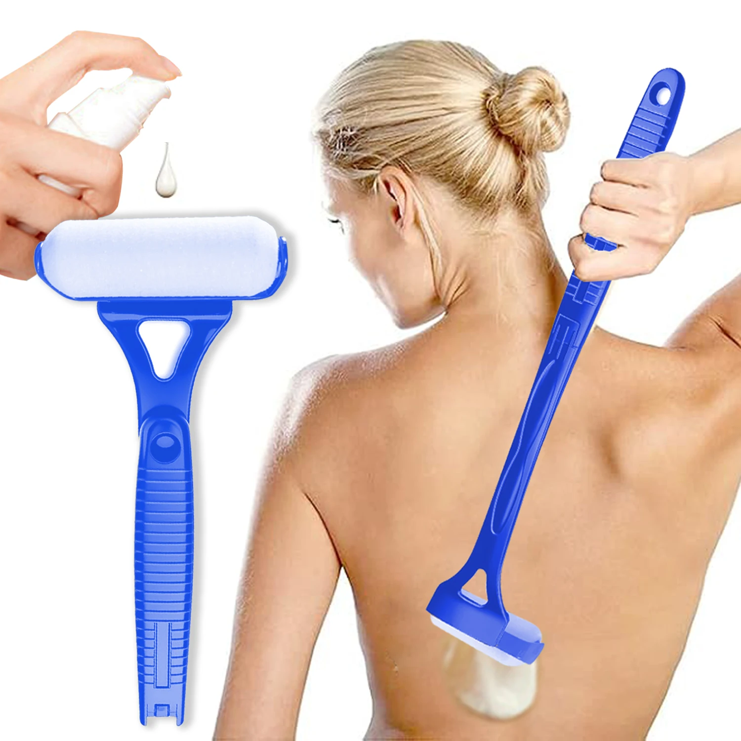 Lotion Applicator Self Sunscreen And Tanning Back Applicator Stick Portable Long Handle Foldable Sunscreen Bath Handle Roller