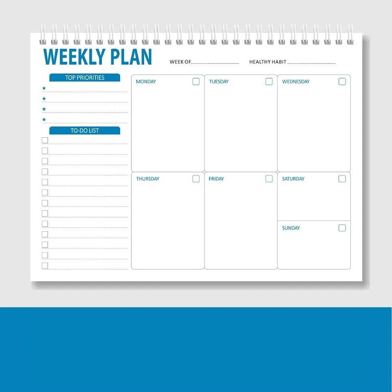 Weekly Planning Notepad 52 Sheets Schedule Plans To Do Planner Notebook Office School Stationery schedule notebook,notebook diary journal,notebook diary,small notebook,undated notepad,hardcover notebook,retro notebook,learning notebook,travel planning notepad,paper pad