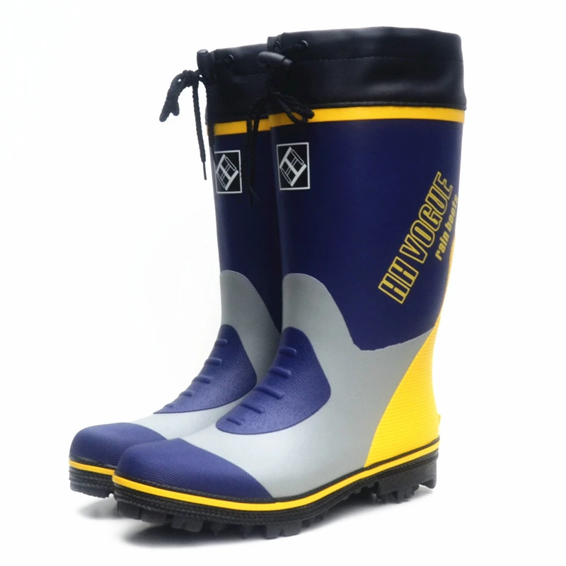 Fashion Waterproof Fishing Boots Steel Spikes Sole Rubber Rain Shoes Men Women Hunting Hiking Working Upstream