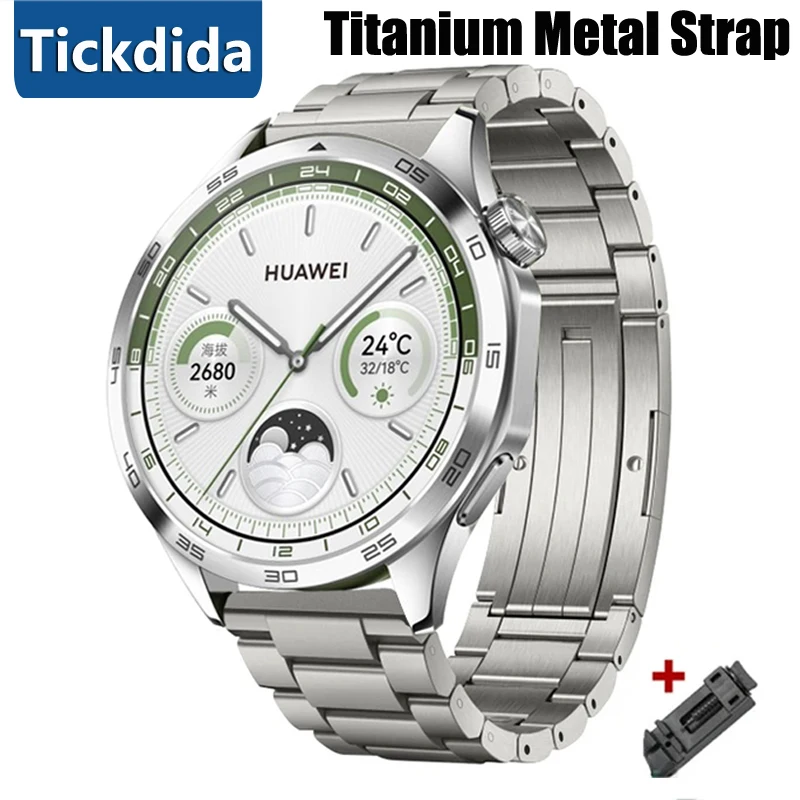 

Titanium Metal Strap for Huawei Watch GT 4 3 Band GT 2 Pro for Amazfit GTR GTS C20 Pro Luxury Business Bracelet Wristband 22mm