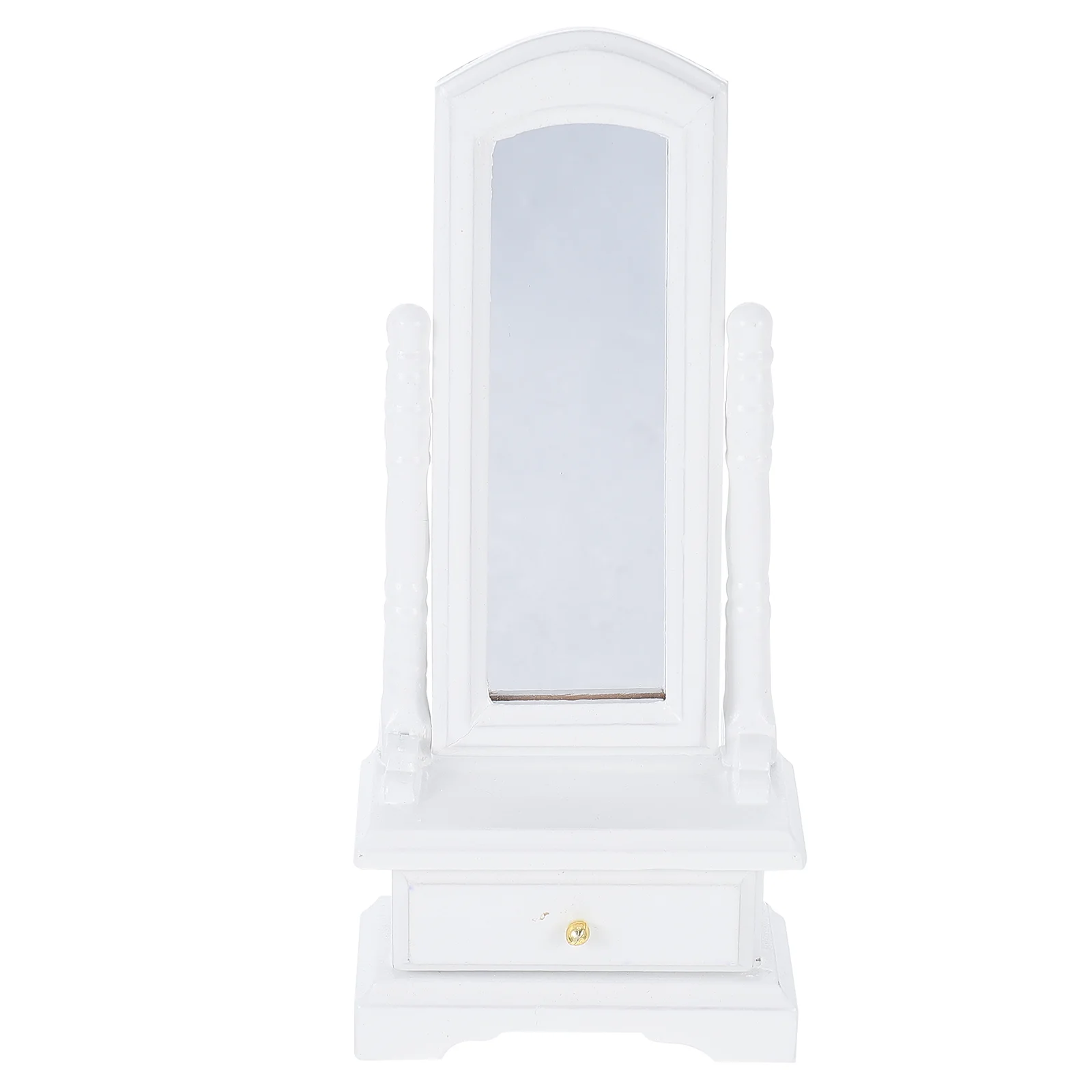 

Dollhouse Fitting Mirror Mini Toys for Kids Furniture Full Length Dressing Birch Child Room Decoration