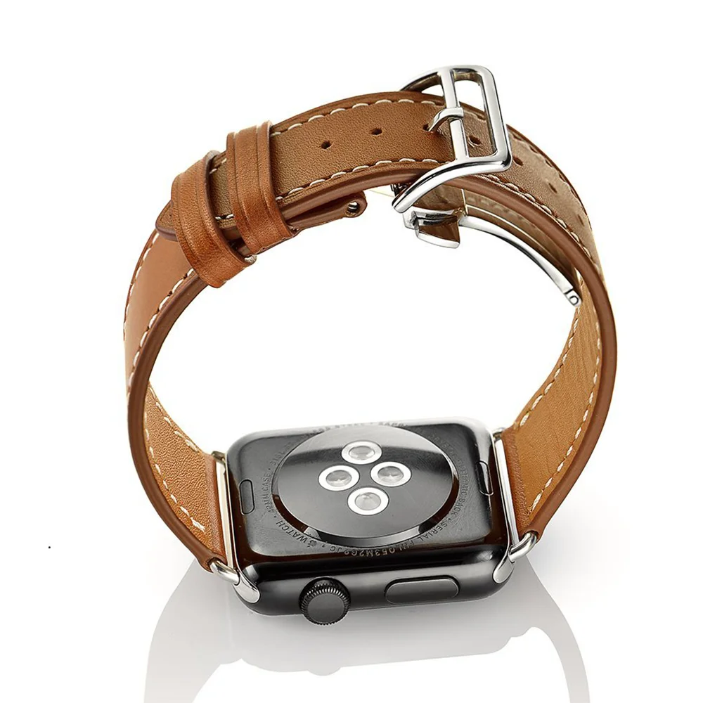 Premium Leather Watch Strap - Elegant Loop Bracelet