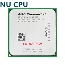 AMD PHENOM II – Processeur Quad Core CPU, microprocesseur pour unité centrale AM3 X4, 945, 95 W, 3.0 GHz, HDX945WFK4DGM /HDX945WFK4DGI Socket AM3,