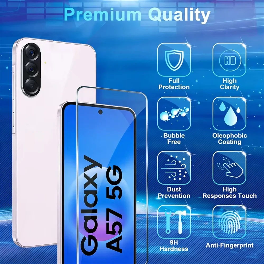 Premium Tempered Glass Screen Protector Set - Pack of 5
