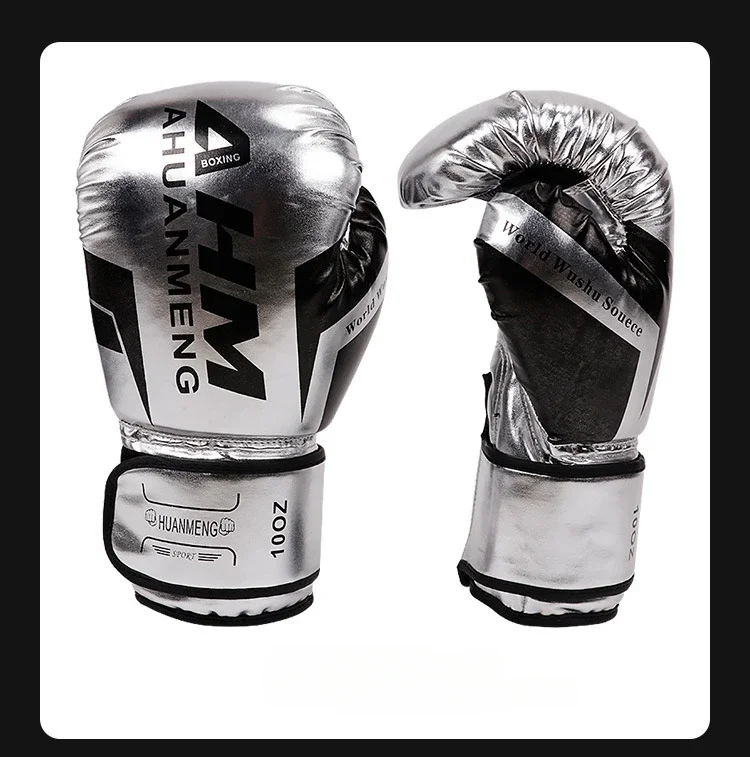 Luvas de boxe douradas, luvas de couro pu para homens, saco de areia, muay thai, combate, adulto, muay thai, luva de competição 15 Sfbf8386ae0574e66bbb9a5fcce171827F