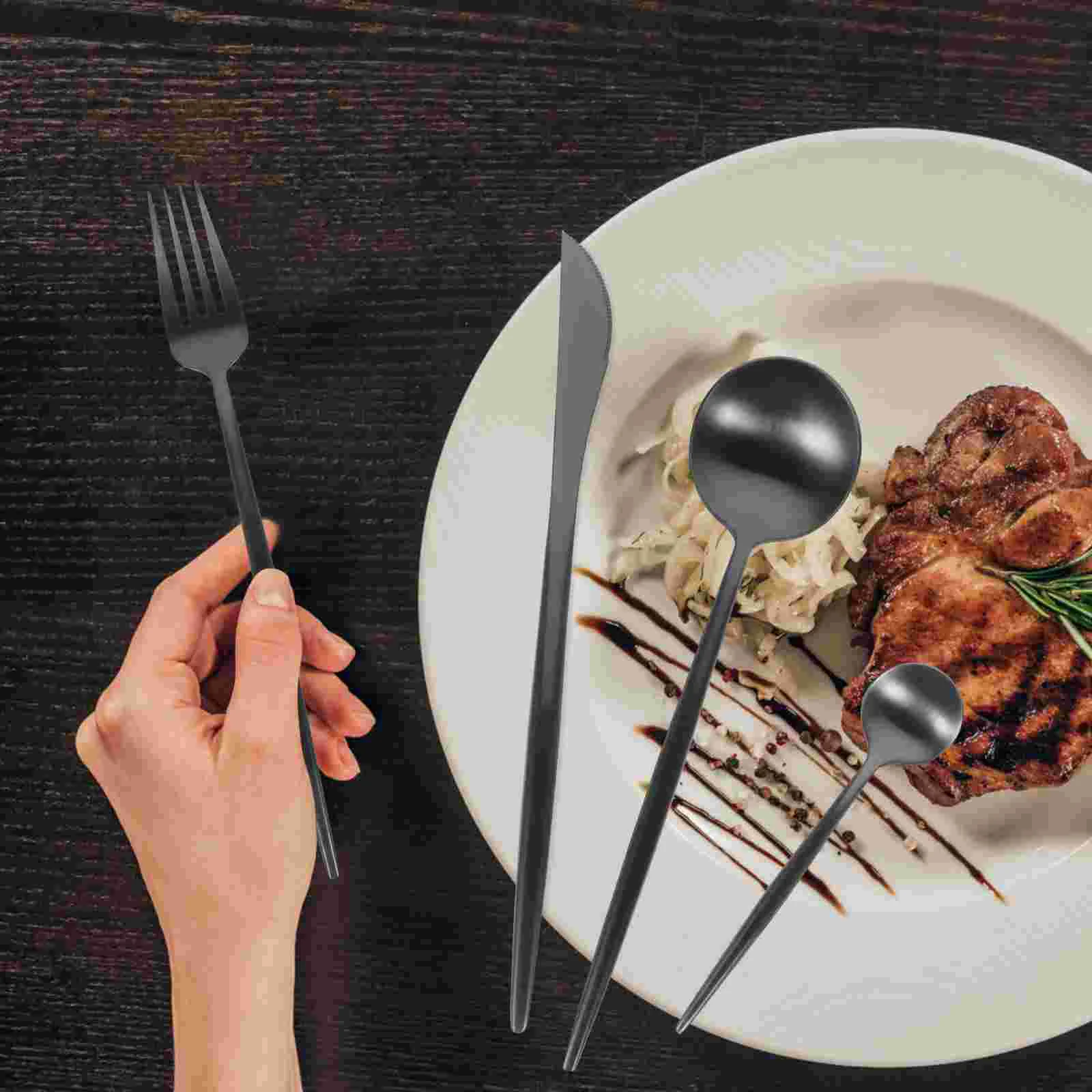 

Party Dinnerware Kit Stainless Steel Cutlery Coffee Scoop Serving Utensils for Parties