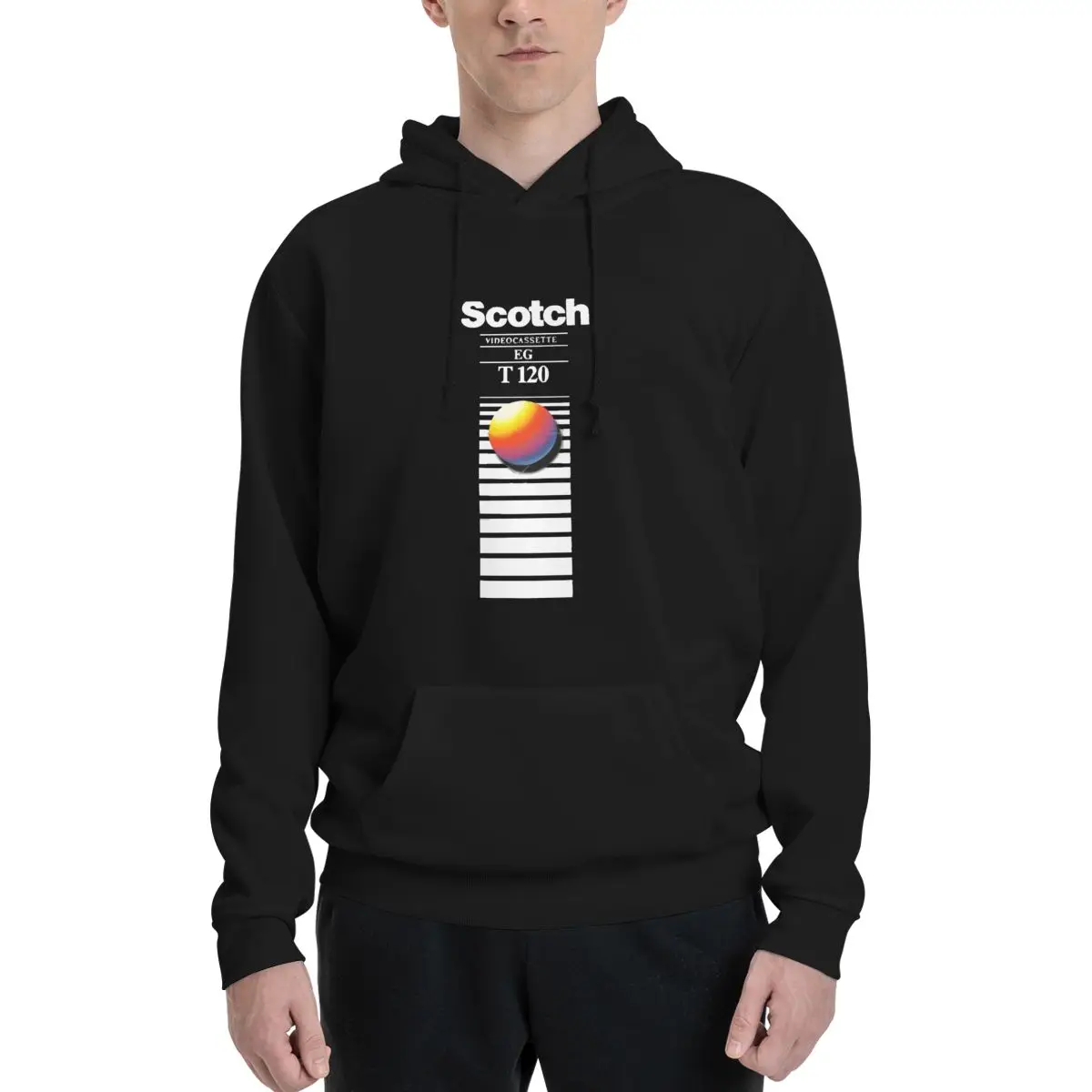 

Retro VHS Tape Vaporwave Aesthetic Polyester Hoodie Men's Women's Sweater Size XXS-3XL