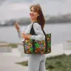 Custom Superhero Spider Man Tote Bag Women Big Capacity Gym Beach Travel Bags 6