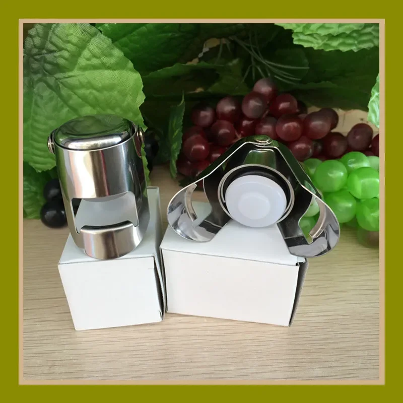 Wine stoppers 1pcs Champagne bottle stopper Stainless steel Sparkling grape wine bottle plug Vacuum sealer