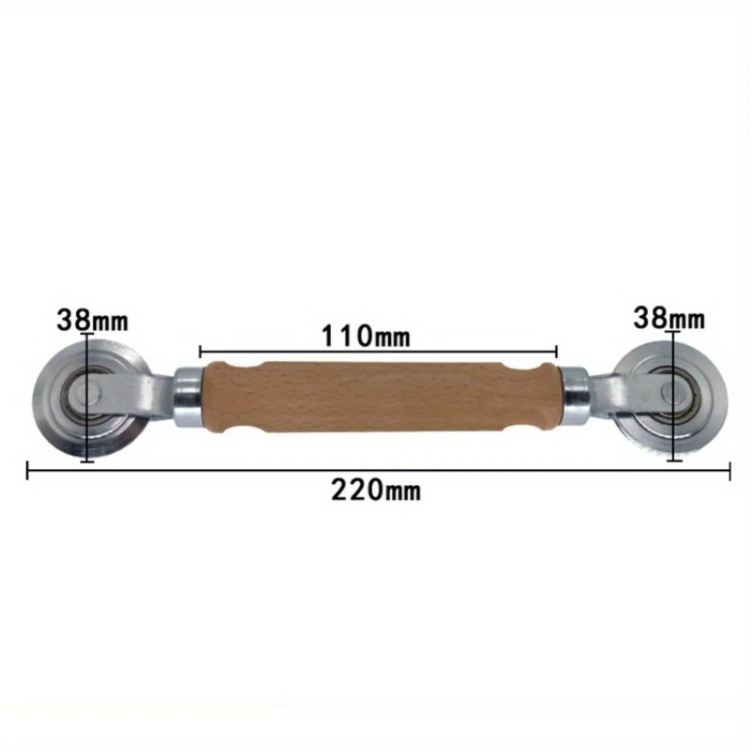 Upgrade Your  with a Durable Wooden Handle and Steel Wheel Rolling Tool for Installing Double Windows 5