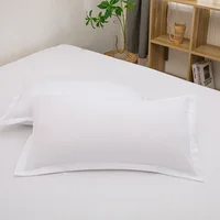 2pcs Pillowcase Decorative Cushion Cover Envelope Style White Gray Khaki Solid Color Home Body Pillow Case 48X74cm 2