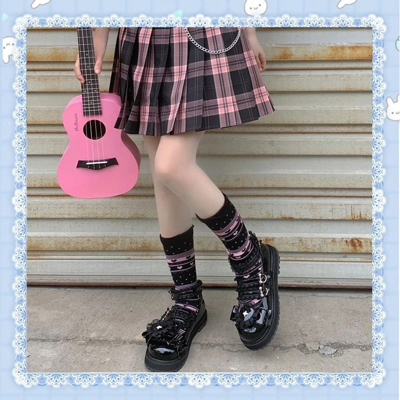 Love Heart Pink Sneakers Lolita Shoes Kawaii Dollette Kawaii Babe 6