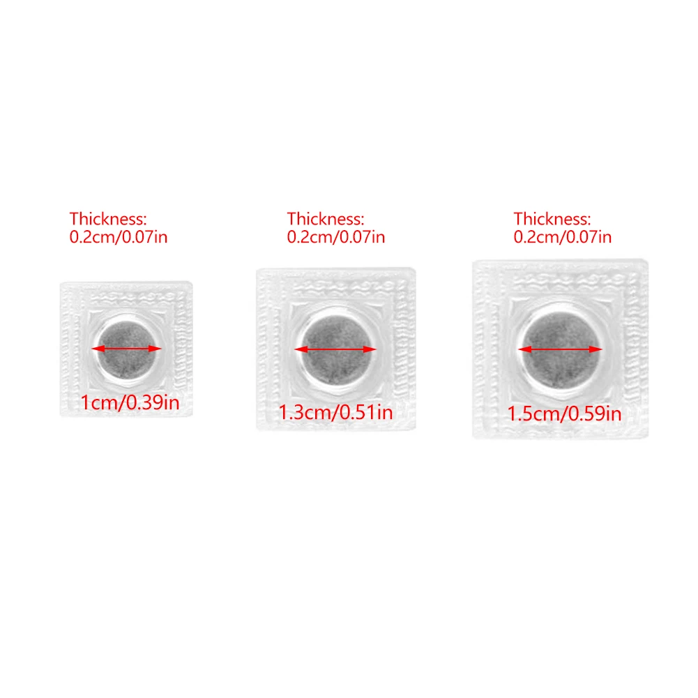 10Pcs PVC Invisible Hidden Metal Strong Magnetic Snaps Button Invisible Sew Magnetic Magnet Fastener For Handbag Clothing