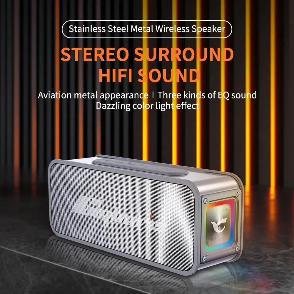 Cyboris S15 Outdoor IPX6 Waterproof Subwoofer 60W High-power Portable Wireless 3D Stereo Bluetooth Speakers With Bass TWS Series 2